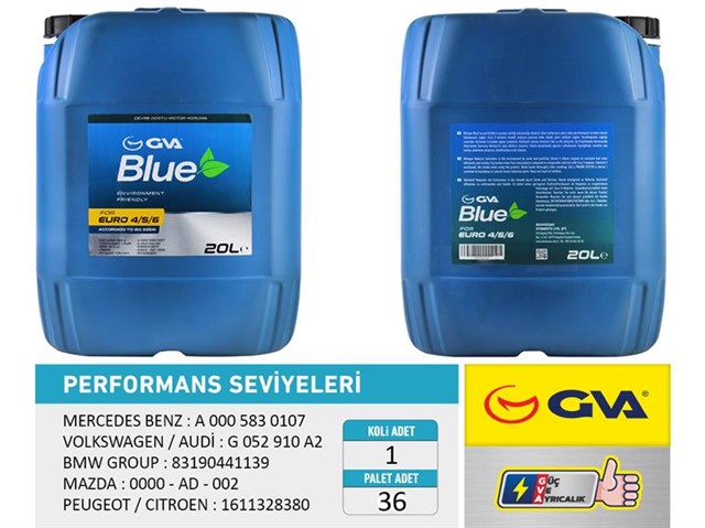 GVA BLUE SIVISI 20 LT EURO 4 - 5 / BINEK EURO 6