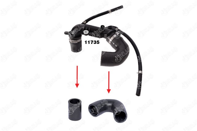 TURBO BORUSU HORTUMU KNG II - III - CLIO II - III - LOGAN 1.5DCI YM 05 K9K 3 KAT POLYESTER KULLANILIMIS