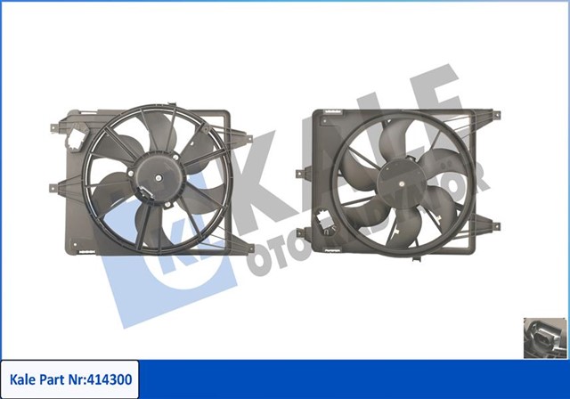 FAN MOTORU DAVLUMBAZLI CLIO II - KNG 97 MGN I - SCENIC I 99 - 03 320W - 380MM