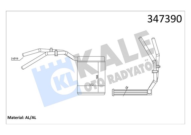 KALORIFER RADYATORU FOCUS II 03 11 FOCUS II C MAX 04 11 KUGA 08 12 MAZDA 3 06 09 MAZDA 5 05 VOLVO C30 C70 II S40 II V50 06 12