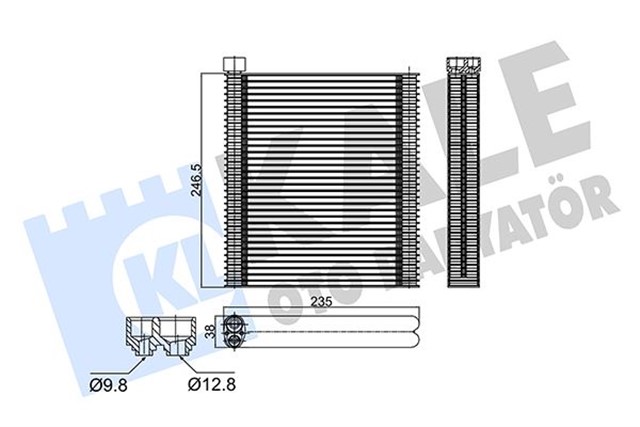 EVAPORATOR FLUENCE - MEGANE III 1.6 16V AL - PL - BRZ