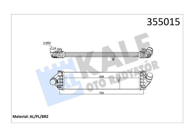 TURBO RADYATORU FOCUS II FOCUS II CMAX 1.6TDCI 1.8TDCI 2.0TDCI 04 08 CMAX 1.6TDCI 2.0TDCI 07
