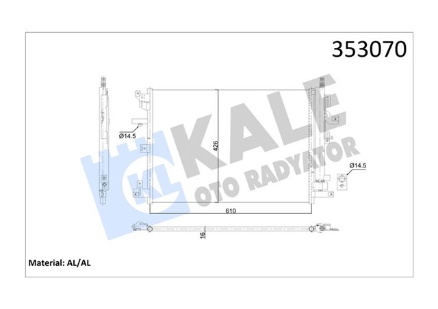 KLIMA RADYOTORU KONDENSER VOLVO XC90 I 2.5T T6 3.2 V8 D3 D5 04 14