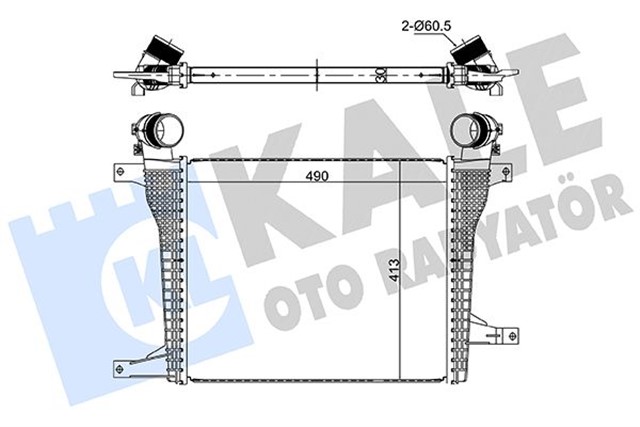 TURBO RADYATORU OPEL ANTARA A 2.0 - 2.2 CDTI 10 - CHEVROLET CAPTIVA 2.0D - 2.2D 4WD 11 BRAZING 49 0X413X30
