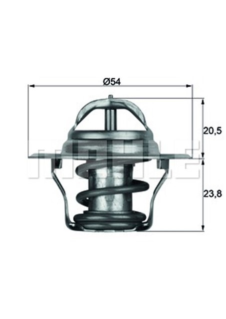 TERMOSTAT 87°C GOLF4 - BORA - POLO - CLASSIC - PASSAT AKL - AFT - ADR - ALZ - AEB - AWT - BKP - BKD - CBAB - CBDA 1.6 - 1.8 - 2.0 TDI 97 - 