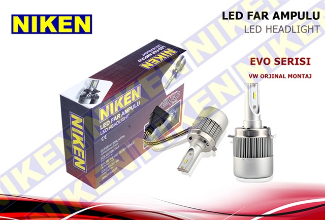 AMPUL 12V H7 LED XENON SET VW JETTA ORJ.MONTAJ EVO SERISI
