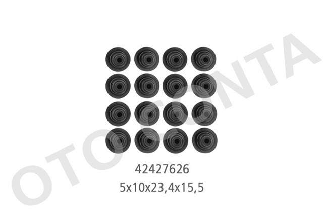 SUBAP LASTIGI 5MM TK 16 AD 5X10X23.4X15.4 DOBLO - LINEA - BRAVO II 1.6 DMTJ 16V 198 A2.000 - 263 A3.000