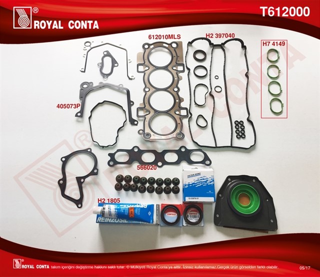 MOTOR TAKIM CONTA REINZ KECELI S LASTIKLI FIESTA VI 1.4 16V 97HP 10/08