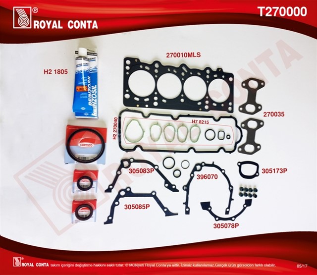 TAKIM CONTA SKC LI SUBAP LASTIKLI PALIO 1.2 8V YM 60 - 65 HP