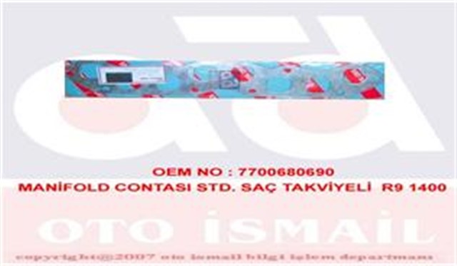 MANIFOLD CONTASI STD. SAC TAKVIYELI R9 1400