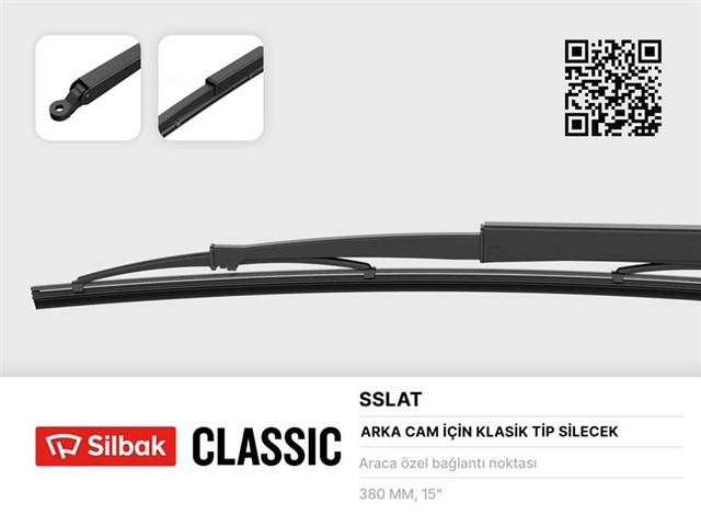 SILECEK SUPURGESI 385MM ARKA CAM SILME SISTEMI KARTAL SLX