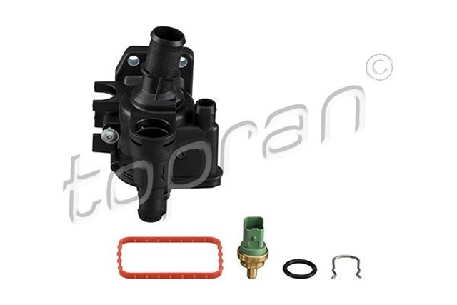 TERMOSTAT 83C KOMPLE / MUSURLU P206 - P207 - P307 - BIPPER - C1 - C2 - C3 - NEMO - 1.4 HDI - FIESTA - FUSION TDCI 02 12 MAZDA 2 1.4 CD 03 07