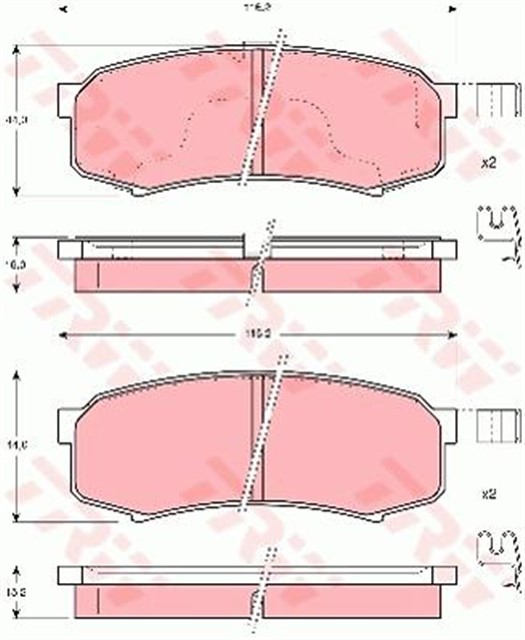 ARKA BALATA PAJERO IV 10 CRUISER 80 - 90 - 300