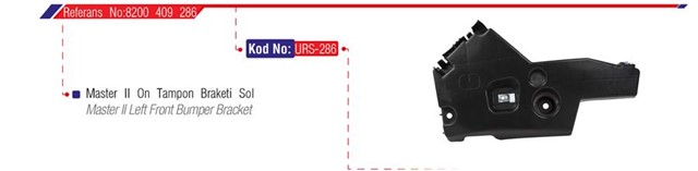 ON TAMPON BAGLANTI BRAKETI SOL MASTER II 04 - 10