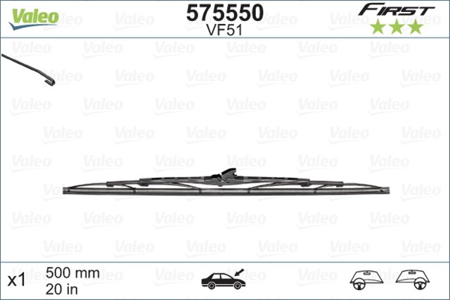SILECEK SUPURGESI RENAULT - DACIA 500 MM