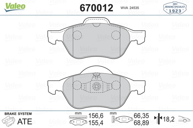 ON BALATA MEGANE II 02 SCENIC II 02 CLIO III 05 1.5DCI 1.6 16V 2.0 16V