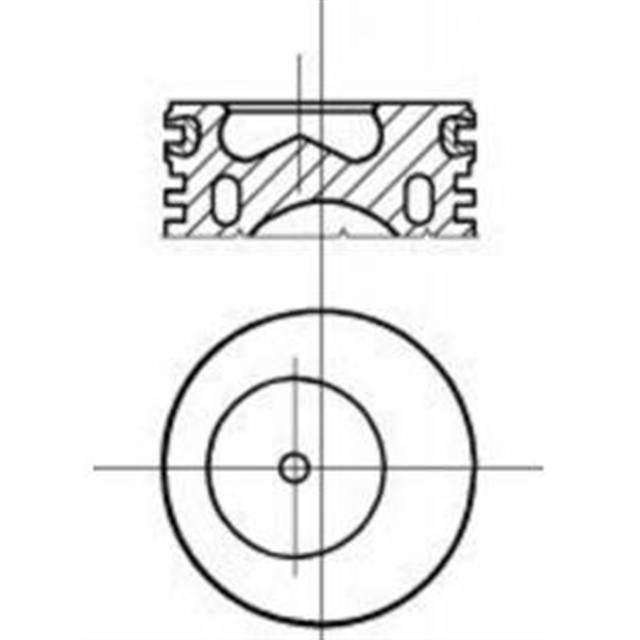 MOTOR PISTON SEGMAN 0.40 PALIO - SIENA - UNO 1.4 - 8 VALF 89 80X50