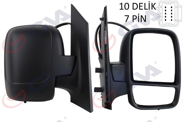 DIS DIKIZ AYNASI SAG SCUDO - EXPERT 07 ELEKTRIKLI ISITMALI SENSORLU KONVEKS 7 FIS VM - 6116EHSR