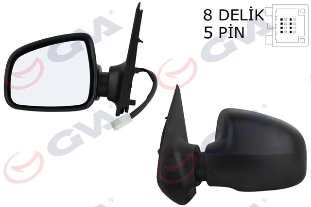 DIS DIKIZ AYNASI SOL LOGAN SANDERO - MCV 12 ELEKTRIKLI ISITMALI KONVEKS VM - 6804EHL