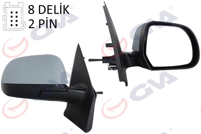 DIS DIKIZ AYNASI SAG DOKKER - LODGY 12 MEKANIK SENSORLU ASTARLI KONVEKS