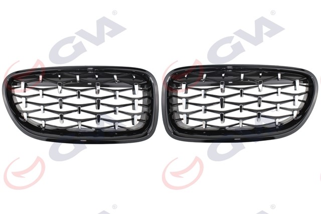 PANJUR SIYAH CERCEVE KENARLI KROM NOKTALI SET Z4 STYLE BMW F10 10 13