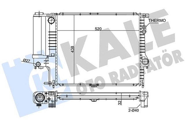 MOTOR SU RADYATORU OTM/SANZ KLIMALI BMW E39 M52 96 98