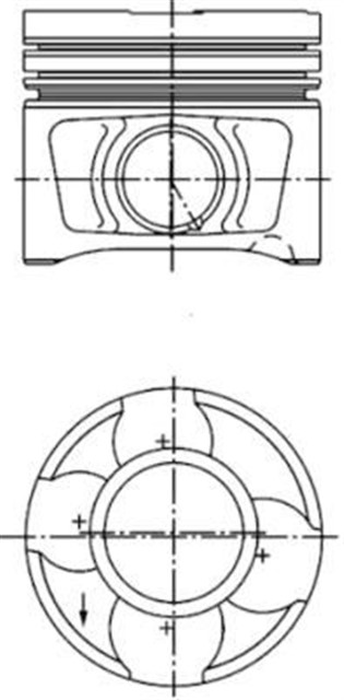 MOTOR PISTON SEGMAN STD 2.0 TDI PASSAT - JETTA - A4 - A6 26 PIM 81.01 AZV - BKD SIL