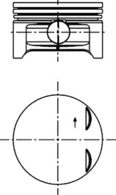 MOTOR PISTON SEGMAN 0.25 CORSA C - ASTRA G 1.2 16V 65 PS X1.2XE - Z1.2XE EURO4 72.50 4 CYL