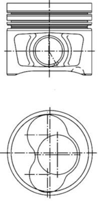 MOTOR PISTON SEGMAN STD JETTA - CADDY 2.0TDI 1 - 2 CYL 81.01 BGW - BPW - BHW - BMM - BMP - BRT - BSS - BVH - BWW CYL