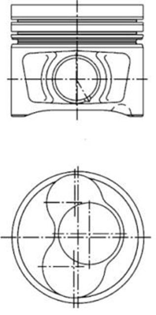 MOTOR PISTON SEGMAN 0.50 JETTA - CADDY 2.0TDI 1 - 2 CY 81.01 BGW - BPW - BHW - BMM - BMP - BRT - BSS - BVH - BWW CYL