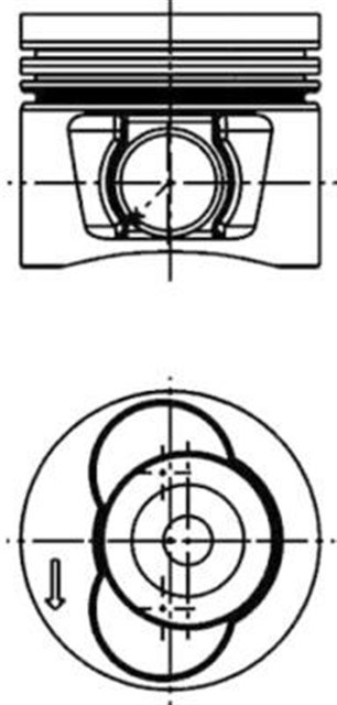 X MOTOR PISTON SEGMAN 0.50 CRAFTER 2.5 TDI - LT 28 - 35 - 46 TDI 26 PIM 81.01 BJJ - BJK - CEBA - CEBB SIL