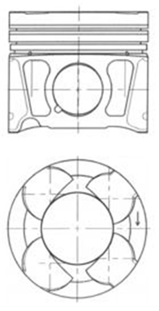 X MOTOR PISTON SEGMAN 0.40 INSIGNIA - ASTRA J - DOBLO - BRAVO A20DTC - A20DT - DTH - A20DTJ - A20DTL - Y20DTJ - Z20D