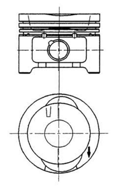 MOTOR PISTON SEGMAN 0.50 GOLF III - VENTO 1.4I 17 PIM 75.01 ABD SIL
