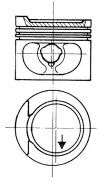 MOTOR PISTON SEGMAN 0.50 PASSAT 1.6 LTR 20 PIM 81.01 ABM - JU - PP - RN - SA - 1F - ABN - ABX - ACR - DT - DTA CYL