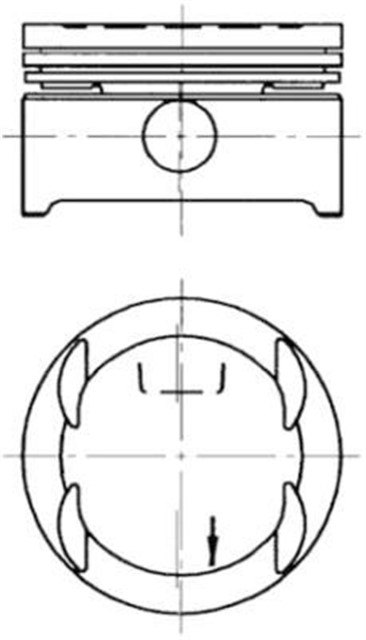 MOTOR PISTON SEGMAN STD X1.6XE - XEL CORSA - TIGRA - ASTRA - VECTRA 101 - 106 PS 79.00 4 SIL