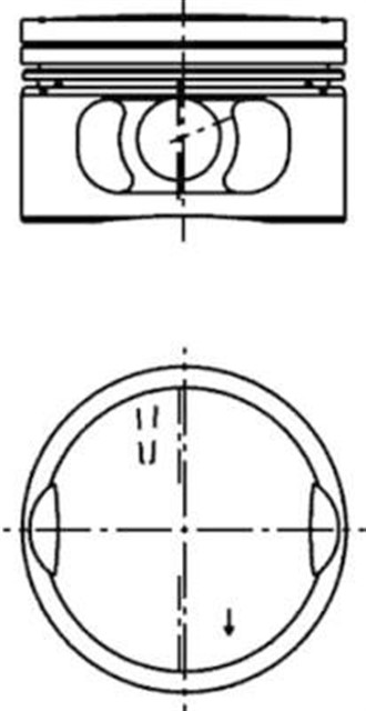 MOTOR PISTON SEGMAN 0.50 A6 2.8 30V 82.50 AMX - APR - AQD - ATX - AGE - ATQ - BBG SIL