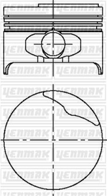 MOTOR PISTON SEGMAN MGN 1600 8 V 1/2 79.50 CAP STD