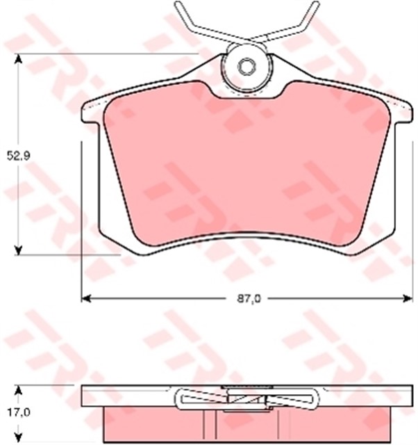 FREN BALATASI ARKA GOLF3 - 4 - 5 - JETTA - PASSAT - A3 - TOLEDO - OCTAVIA - PARTNER - TEPEE - BERLINGO - 308 - 3008 - C2 - C3 - C4 - 307 - MEGANE 98 - 