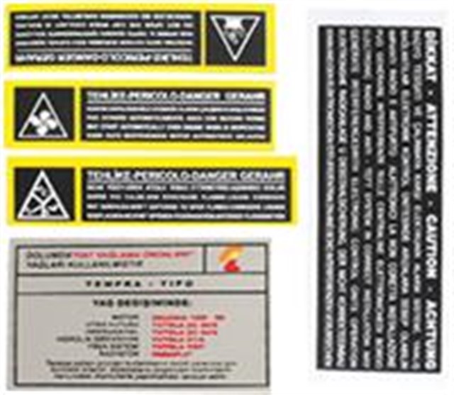 X MOTOR ETIKETI TAKIM TPSX - TIPO