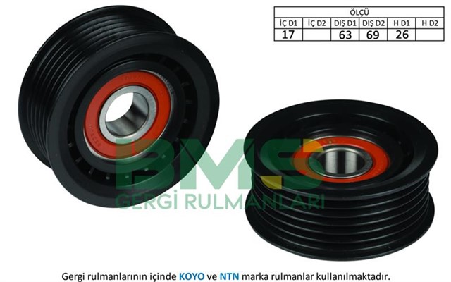 ALTERNATOR GERGI RULMANI PASSAT 2.5TDI 98 - 05 - TOUAREG - A4 - A5 - A6 3.0 TDI 04 - 10