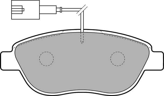 FREN BALATASI ON BUYUK TIP TEK FISLI DOBLO III - LINEA - STILO - PUNTO - CORSA D - 307 - C4 07 - 