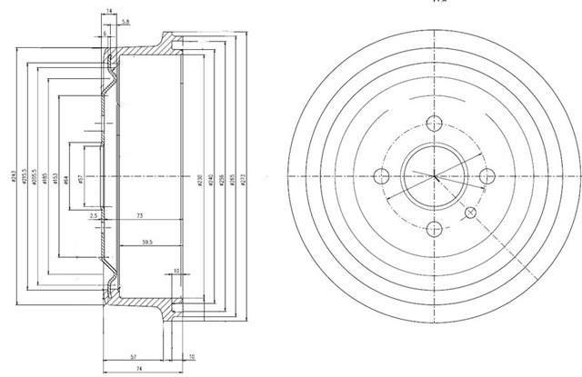 FREN KAMPANASI ARKA OPEL ASCONA. COMBO. CORSA VAN. KADETT. MANTA. REKORD 72 07/01