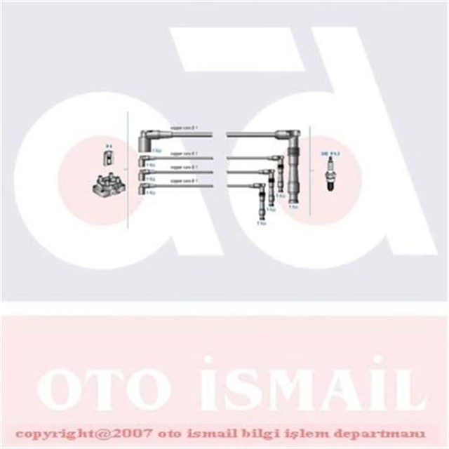 BUJI KABLO TK VECTRA B 96 - 02 - ASTRA F 94 - 98 - CORSA