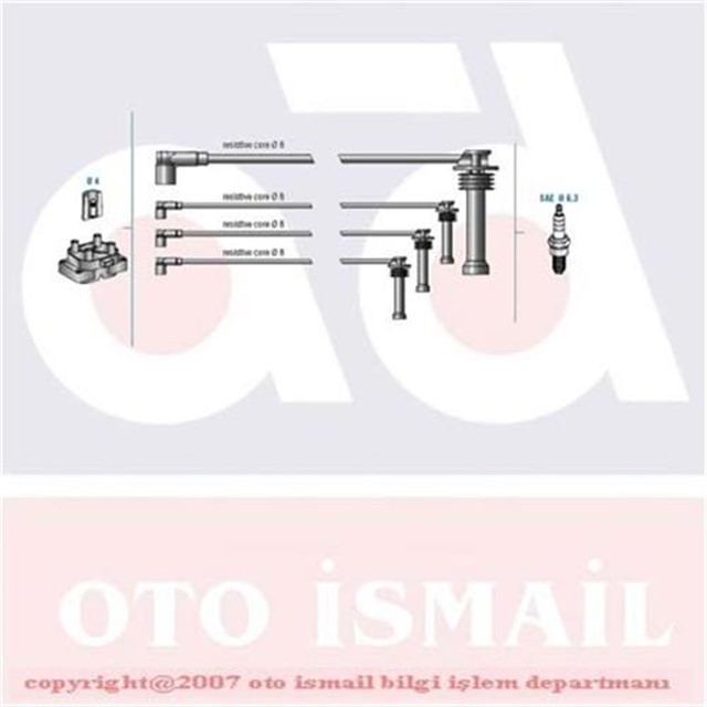 BUJI KABLO TK FOCUS 1.6 16V ZTEC S MOTOR 99
