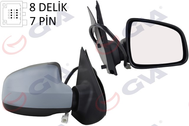 DIS DIKIZ AYNASI SAG LOGAN SANDERO - MCV 12 ELEKTRIKLI ISITMALI ASTARLI SENSORLU KONVEKS 7 FIS VM - 6804EHPSR