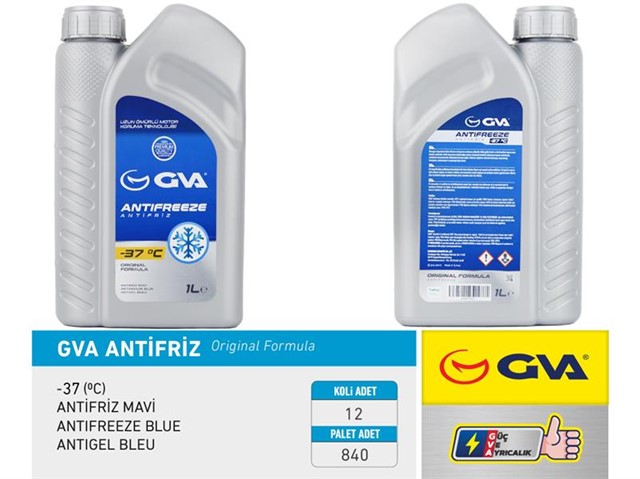 ANTIFRIZ 1 LT - 37 C MAVI KOLI 12 AD