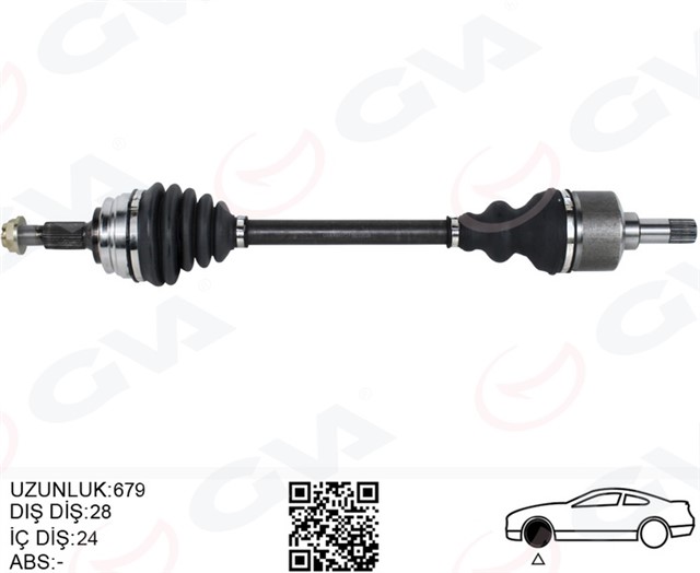 KOMPLE AKS SOL ON PSA RIFTER 1.5 HDI 19 - PARTNER 1.5 HDI 18 - BERLINGO 1.5 HDI 18 - COMBO 1.5 CDTI 19 - 