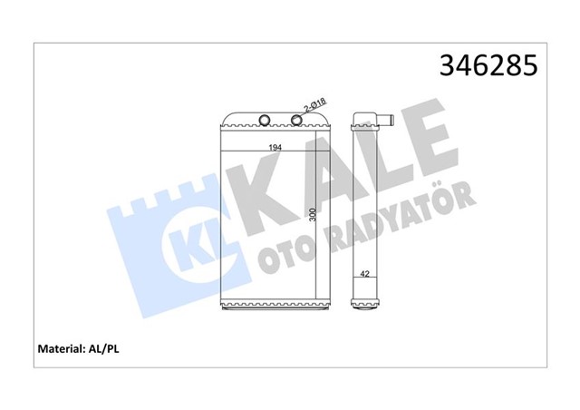 KALORIFER RADYATORU DUCATO - BOXER - JUMPER2.5TDI - 2.8TDI 94 - 02