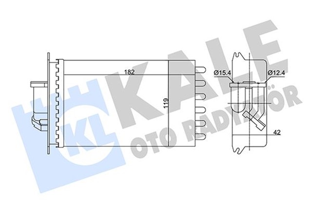 KALORIFER RADYATORU ARKA MERCEDES S - CLASS W140 91 98
