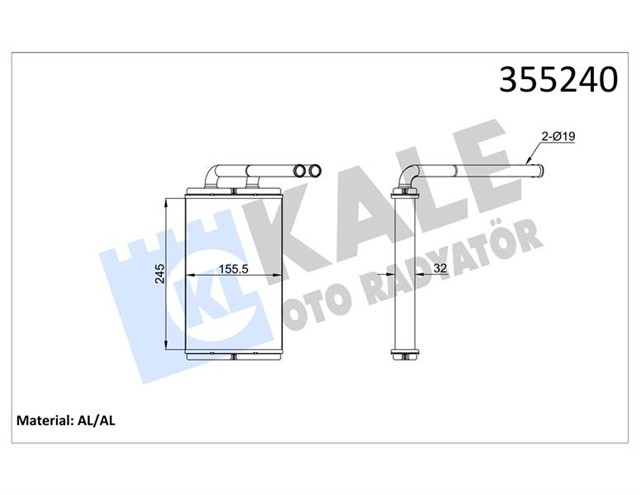 KALORIFER BRAZING CHEVROLET CAPTIVA - OPEL ANTARA KALORIFER